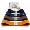 Habby Accessories HABBY SPORT, Fasce di resistenza in tessuto, antiscivolo, spesse, per gambe, glutei, palestra a casa, fisioterapia, allenamento della forza, unisex, Flexuno Dynamic Edition