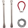 Luxshiny Kit 4 Pezzi Chiavi per Raggi Bici in Acciaio Placcatura Indurita Portatile per Riparazione e Correzione Cerchi Ruota Bicicletta