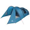 GFMGUEMV Tenda a tunnel per 5 persone, 805 x 405 x 211 cm, con tettoia in poliestere 185T, telaio in acciaio, finestra di ventilazione, tasca interna, porta elettronica e ganci per luci, per campeggio in