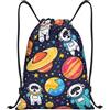 EDPXKL Borsa da palestra con coulisse a tema spazio e pianeti per uomo/donna, aquila calva americana, giorno dell'indipendenza, borsa sportiva con coulisse per palestra, spiaggia e nuoto.
