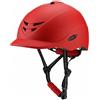 Harilla Casco da Equitazione Giovani Casco Cavallo Elmetto Ippico Copricapo Bambini Teen Struttura Stampata Ventilazione Avanzata Cinturino Nero Regolabile, Rosso, M Bambino