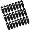 Toyvian 25 Pezzi Organizzatore di Cavi per Bici in Plastica Nero Clip U per Guida Interna, Dispositivo di Fissaggio per Cavi Freno e Cambio per Mountain Bike Offroad