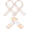 PACKOVE Nastri da Balletto in Raso Rosa Elasticizzati per Scarpe da Punta e Scarpette da Danza, 4 Pezzi Fascia Elastica e Nastri Satinati per Prove e Spettacoli