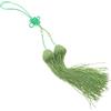 Luxshiny Nappa Verde con Nodo Tradizionale in Filo di Seta Leggera e Liscia per Tai Ji e Decorazione per Auto o Piante in Vaso, per Appassionati di Arti Marziali
