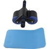 LIYJTK RULLO FITNESS MUSCOLARE ADDOMINALE PER L'ALLENAMENTO A CASA (Nero Blu)