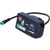 Annadue KT-LED880 Display Misuratore per Bicicletta Elettrica Display per Bici Elettrica 36V 48V, Connettore Maschio a 5 Pin Accessori per Bici, Compatibile con il Controller KT Kunteng, Leggero e
