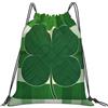 EDPXKL Zaino leggero con coulisse Clover, coppia di orsetti per San Valentino, zaino impermeabile con palloncini a tema amore, ideale per palestra, viaggi, feste e uso quotidiano.