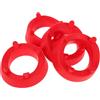 GETAJGHSD Porta Pallone da Calcio e Basket Rosso 4 Pezzi in Pp, Supporto Organizzativo Facile da Montare per Area Espositiva o Stanza