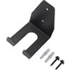 Sandyseptember Garage Gym Barbell Hanger Wall Mount Rack Soluzione di stoccaggio verticale Costruzione in acciaio con protezioni in gomma per barre standard e curl sotto i 33 mm nero