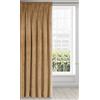 Eurofirany RIA Tenda Oscurante, Tenda con Fettuccia Arricciatenda - 1 pz, Tenda Extra Lunga, Elegante, Tinta Unita, Soggiorno, Camera da Letto, Densità 290 g/m², 140x270 cm, Giallo Miele