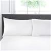 Appletree - Coppia di federe per cuscino, 100% cotone, 76 x 48 cm, colore: Bianco