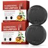 Virecose 2 Pezzi Shampoo Solido Polygonum Multiflorum, Capelli Neri e Folti | Polygonum Multiflorum Shampoo Bar, Schiuma Ricca con Rete, Aiuta a Lisciare e Nutrire i Capelli