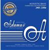 Adamas Basso - Corde Per Basso Acustico Nuova Coated - Set 4 Corde Med-light - 5300n...