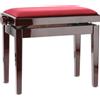 GEWA Pianoforte - Panca Per Piano Deluxe - Mogano Lucido - Sedile Bordeaux