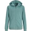 JACK & JONES Jjebradley - Felpa con Cappuccio con Zip Noos Jnr, Blu Minerale, 16 Anni