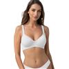 Dorina Reggiseno Donna Lindsay - con Ferretto, Non Imbottito, Coppe Preformate, Copertura Totale, Morbido Tessuto Micro, Spalline Regolabili per Supporto Comodo, Bianco
