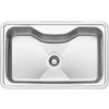 Apell Lavello da Incasso 1 Vasca Monovasca 80 x 50 cm Acciaio Inox Serie Criteria Apell CR800IBC