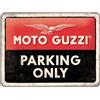 Nostalgic Art Insegna cartello in metallo officina garage Moto Guzzi Parking Only 10x20cm