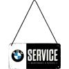 Nostalgic Art Insegna cartello in metallo logo BMW service officina 10x20cm