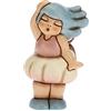 THUN - Soprammobile Fata dell'Aria - Idee per Bomboniere Battesimo e Comunione - Formato Piccolo - Ceramica - 5,5 x 4,7 x 7 h cm