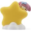 YuMe Toys Lampada da comodino serie Star Light, My Melody Star Light, carina My Melody che sbircia da dietro una stella dorata, luce notturna LED da 9 cm per bambini (dai 3 anni in su) Bandai