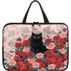 ENEN Custodia Borsa per Laptop, Gatto Carino Computer Portatile 10-17 Pollici, Impermeabile Custodia Protettiva con Maniglia per Laptop (Rose,17'')