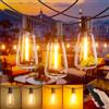 Yuusei Catena Luminosa Esterno, 20M Luci da Esterno Giardino con Telecomando, IP45 Impermeabili, 24+1 ST38 Lampadine LED Globo Infrangibili per Gazebo, Balcone, Pergolato, Patii, Matrimoni e Feste