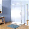 GENERIC 190cm Box Doccia a 3 Lati Scorrevole vetro Serigrafato Graduale 70x120x70cm
