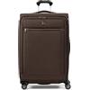 Travelpro Crew 11 50 Porta abiti Valigie, Espresso ricco, Checked-Large 29-Inch, Platinum Elite Softside - Trolley espandibile con ruote girevoli