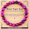 AD Beads - Braccialetto fatto a mano da 4 mm, 6 mm, 8 mm, 10 mm, pietra naturale per la pace e la tranquillità, meditazione, yoga, guarigione e energia, regalo unisex, 8mm, pietra