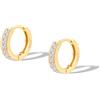 Suejin Orecchini a Cerchio Piccoli Argento Sterling 925 Oro Donna Uomo