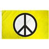 AZ FLAG Bandiera Simbolo Pace Giallo 150x90 cm Poliestere 100D 2 Occhielli