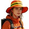 Generic Cappello da pescatore | Alta visibilità regolabile a tesa larga, cappelli da sole da uomo a tesa larga protezione UV | per spiaggia, piscina, vacanze, viaggi, zaino in spalla, avventura, ciclismo