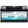Electronicx AGM Marine Edition 12V 120Ah - Batteria di alimentazione Deep Cycle, senza manutenzione e sigillata, batteria solare, camper, barca, yacht, 353×175×190 mm, AGM C100 120 Ah