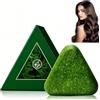 PYXGAR 1 panetto Natural Triangle Shampoo Bar,enooso shampoo solido,saponetta alle erbe, sapone naturale alle sette erbe verdi,lenisce e rinforza i capelli, con retina schiumogena,unisex,verde