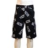 GCDS shorts uomo neri logo all over cargo Made in Italy