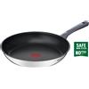 TEFAL Daily Cook G7300655 - Tonda - Padella multiuso - Acciaio inox - Titanio - Acciaio inox - Vetroceramica - Alogena - Piastra sigillata - Gas - Induzione