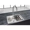 Franke Accessori Franke - Cassetta per lavello con accessori, acciaio inox/plastica nera 112.0619.946