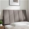 vidaXL Cuscino per testiera "Hanko" Taupe 90 cm in tessuto