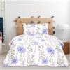 Ruggeri - Set lenzuola Floreali - Made in Italy - 100% Puro Cotone - Collezione Flower Mon Amour (Piazza e Mezza, Bouquet)