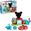 LEGO DUPLO Disney La Casa e l'Auto di Topolino - Gioco per l'Ordinamento dei Colori per Bambini e Bambine da 2 Anni - Giocattolo con Personaggio di Topolino e Ruota delle Attività - Idea Regalo 10454