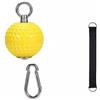 Baoblaze Wrist Training Ball Attrezzo Fitness Sfera Palestra Presa Rinforzata in Materiale PU con Design Scanalato per Potenziamento Avambraccio E Allenamento, 7CM, Palla Pu Gialla+Box