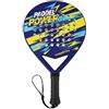 Jiuvaso Racchetta da Allenamento Tennis Sportiva da Paddle da Gioco Materiale Resistente Impugnatura Confortevole Grande Area, Blu, Giallo