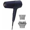 PHILIPS Asciugacapelli Philips Serie 5000 con Tecnologia Termoprotettiva, 3 Impostazioni di Calore e 2 Velocità, 2300 W di Potenza di Asciugatura, Blue Metalic BHD510/00