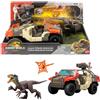 Mattel Mattel Jurassic World La Rinascita, veicolo con 1 personaggio umano e 1 dinosau
