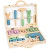 Small Foot 11505 Scandinavian Toolbox, made of wood, screw set, 32 pieces Toys,