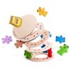 Bigjigs Toys Teddy Tumbling Tower Game - 49pc Stacking Tower for 3+ Years, Colou