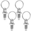 Be In Your Mind 4 Pezzi Stantuffo A Molla Acciaio Inossidabile Con Anello Trazione Filettatura M6x1 Lunghezza 12 Mm Diametro Esterno Perno 4 Mm Utilizzato Apparecchiature Armadietti Telaio