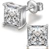 Miaofu Orecchini Uomo Diamante Argento 925 Diamante Donna Brillanti Grande Zirconi Brillanti Orecchino Uomo