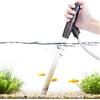 SEAOURA Aspirapolvere per acquario regolabile, sifone per acquari, cambio acqua manuale in pitone con pulsante dell'aria, kit di pulizia per aspiratori per acquari per succhiare letame e sabbia